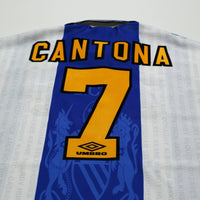 1994/96 Cantona #7 Manchester United Vintage Umbro Third Football Shirt (L)