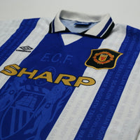 1994/96 Cantona #7 Manchester United Vintage Umbro Third Football Shirt (L)