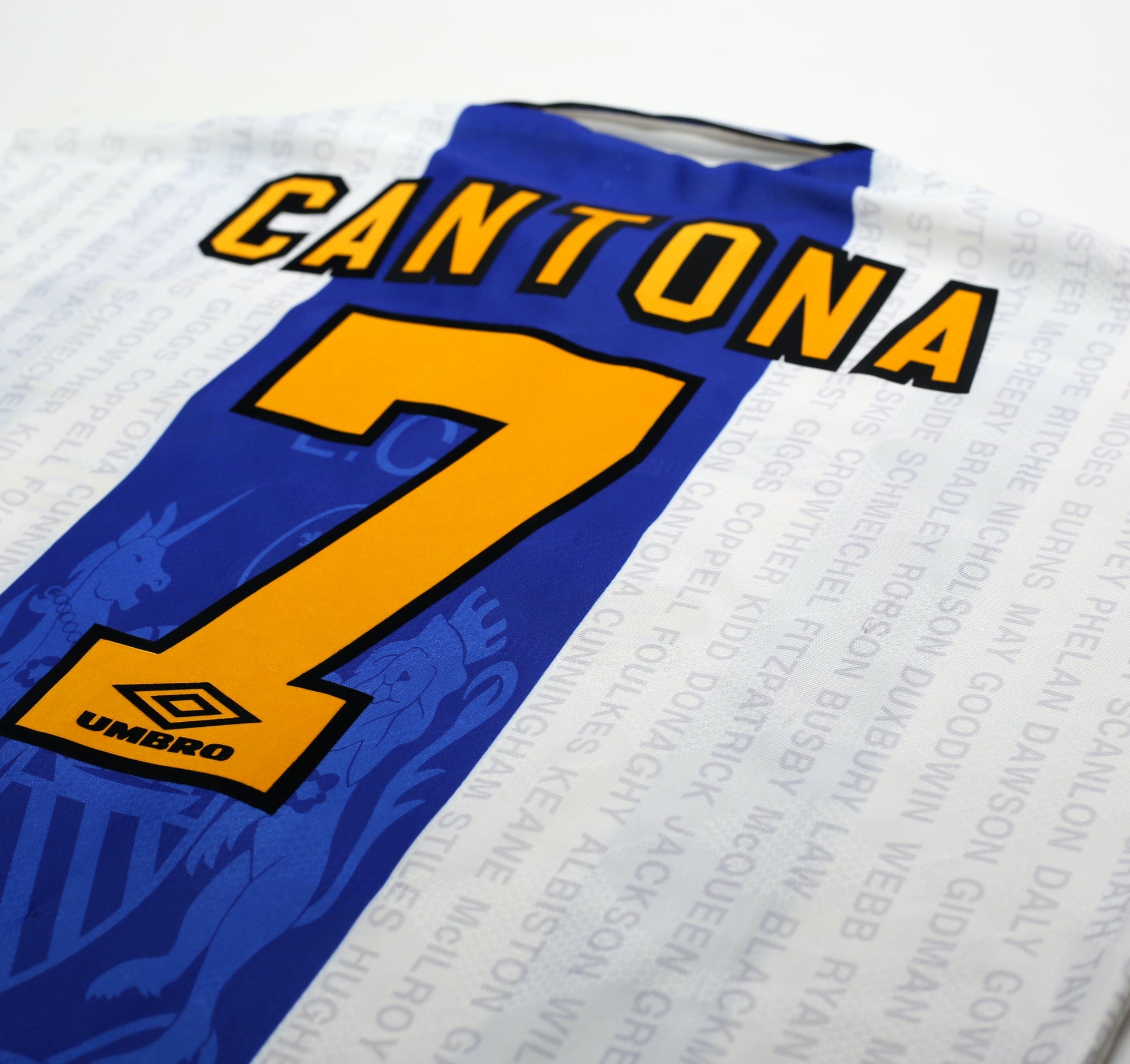 1994/96 Cantona #7 Manchester United Vintage Umbro Third Football Shirt (XL)