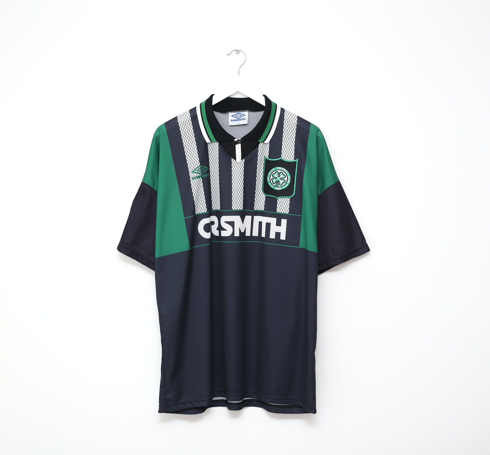 1994/96 CELTIC Vintage Umbro Away Football Shirt Jersey (XXL)
