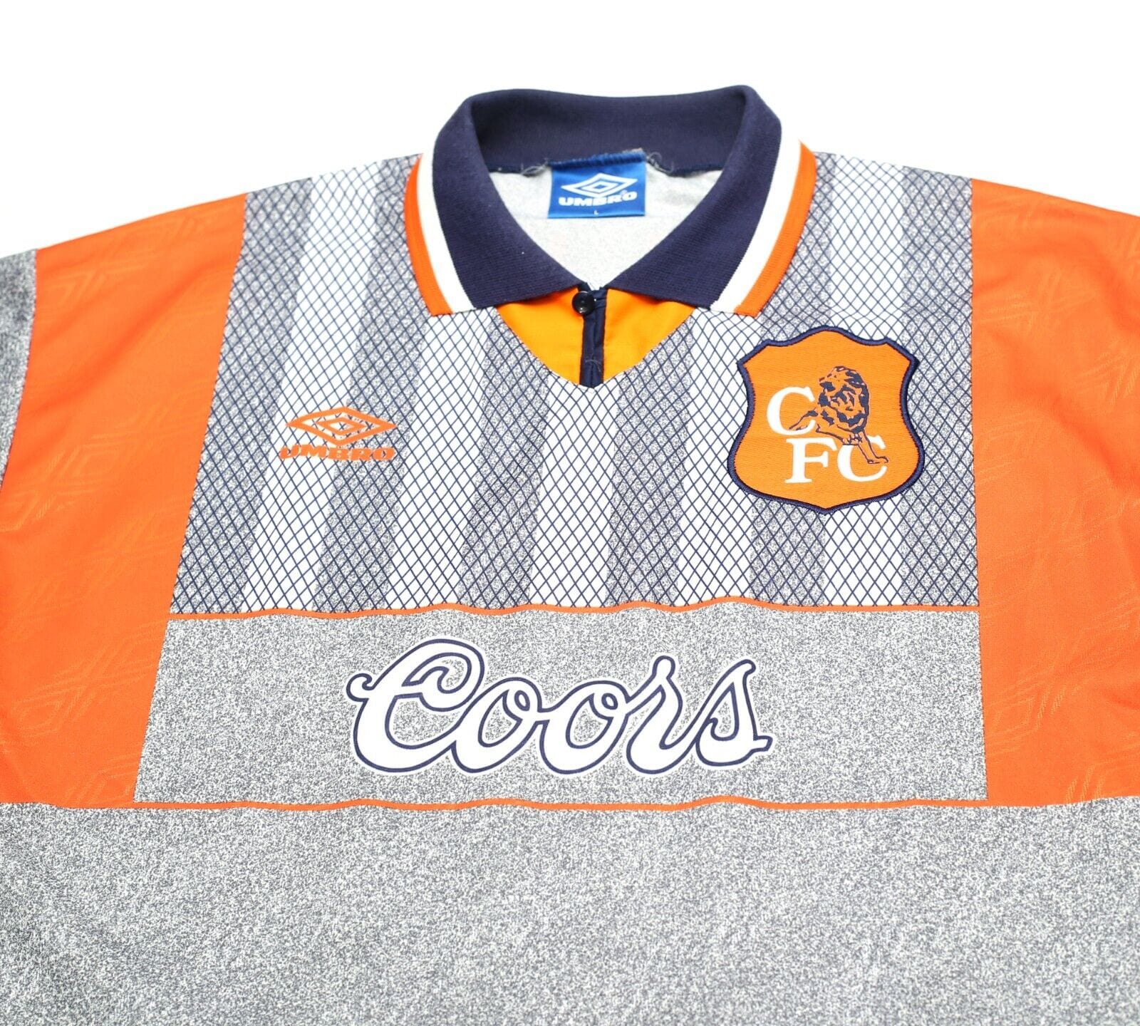 1994/96 GULLIT #4 Chelsea Vintage Umbro Away Football Shirt Jersey (L)