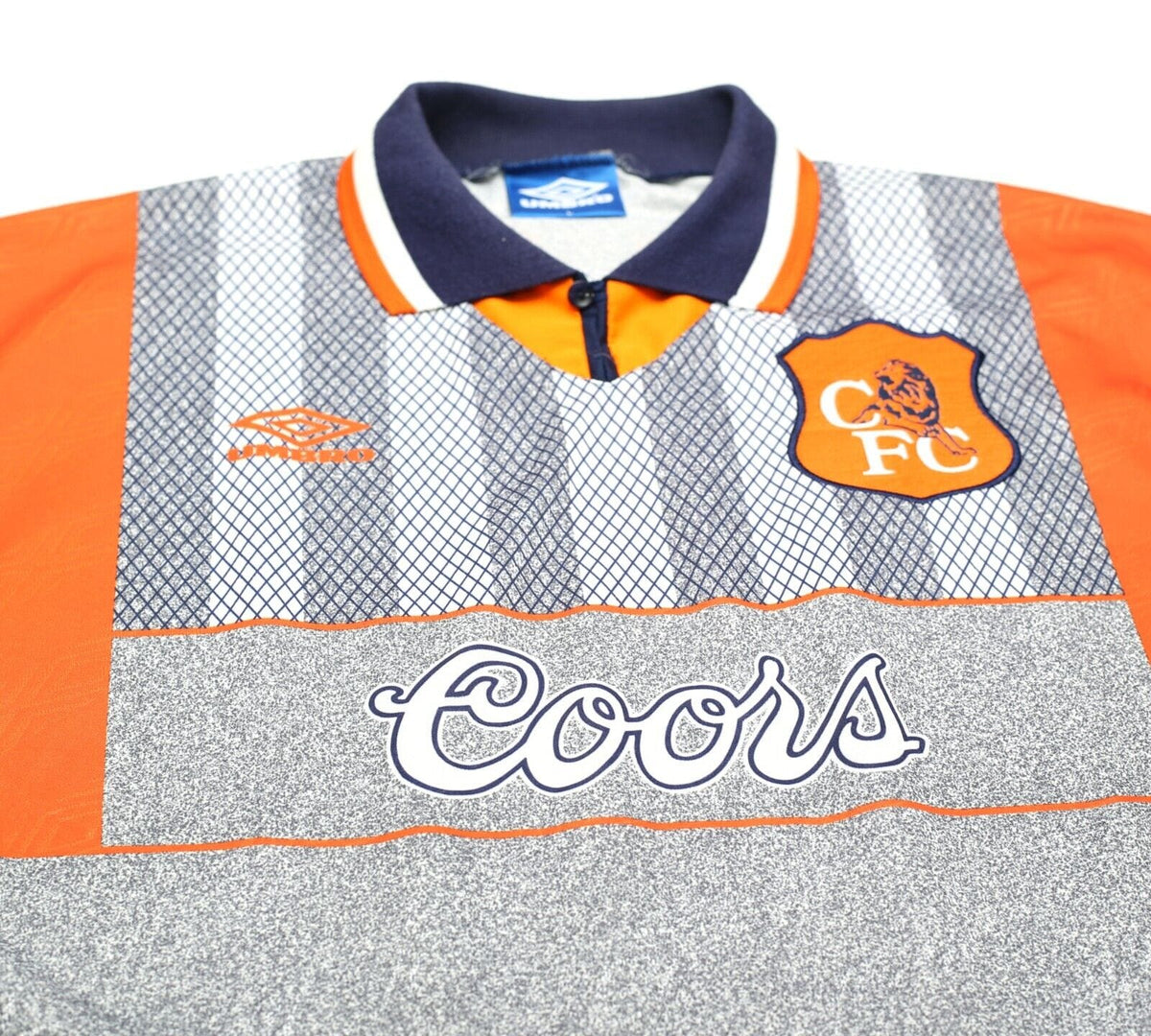 1994/96 GULLIT #4 Chelsea Vintage Umbro Away Football Shirt Jersey (L)