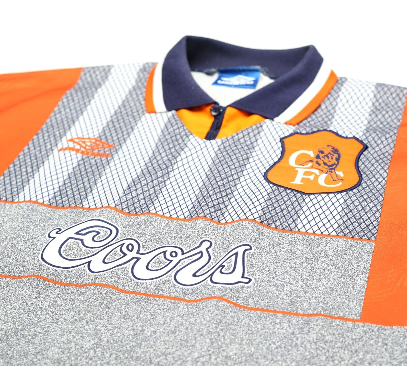 1994/96 GULLIT #4 Chelsea Vintage Umbro Away Football Shirt Jersey (L)