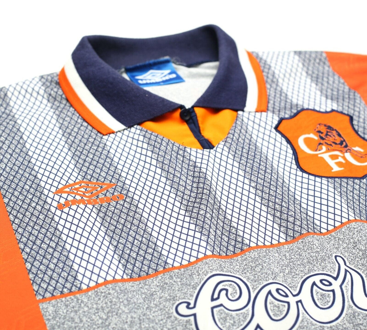 1994/96 GULLIT #4 Chelsea Vintage Umbro Away Football Shirt Jersey (L)