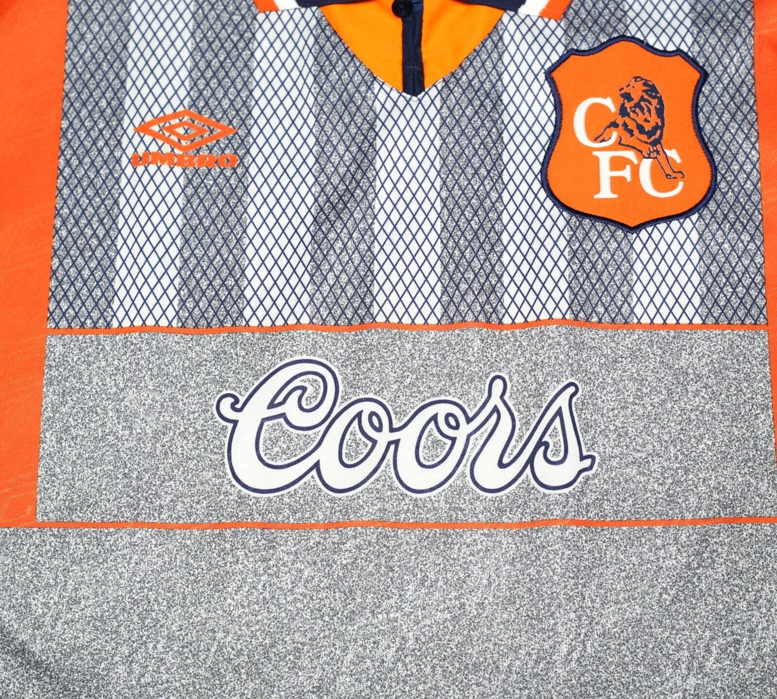 1994/96 GULLIT #4 Chelsea Vintage Umbro Away Football Shirt Jersey (L)