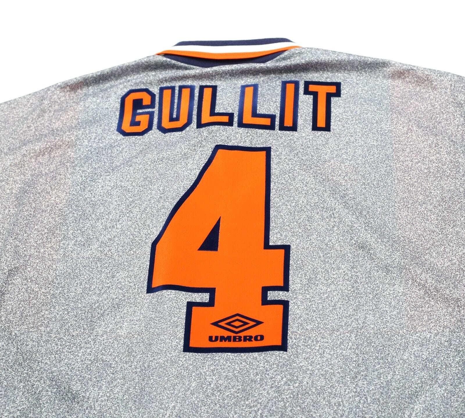 1994/96 GULLIT #4 Chelsea Vintage Umbro Away Football Shirt Jersey
