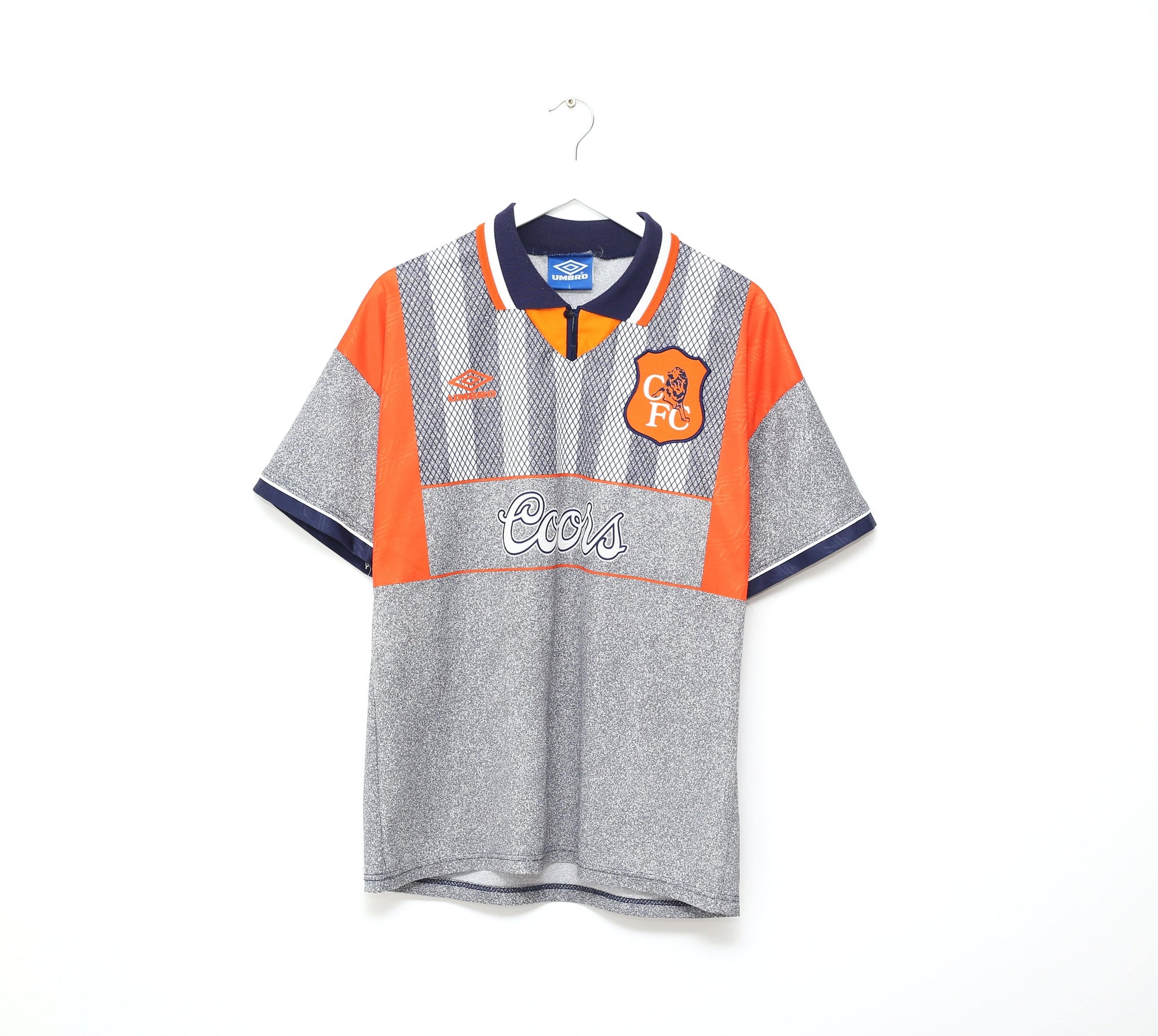 1994/96 GULLIT #4 Chelsea Vintage Umbro Away Football Shirt Jersey (L)