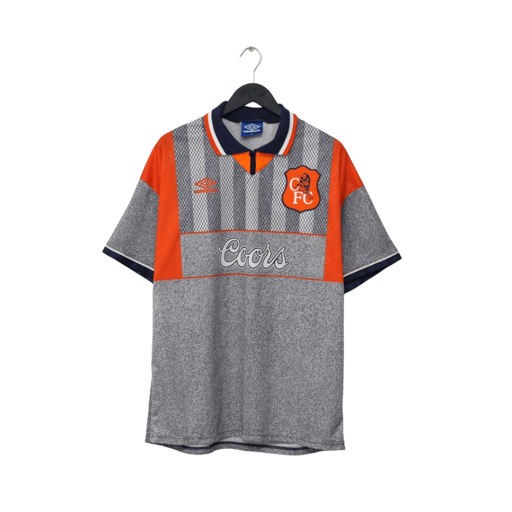 1994/96 GULLIT #4 Chelsea Vintage Umbro Away Football Shirt Jersey (XL)