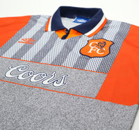 1994/96 GULLIT #4 Chelsea Vintage Umbro Away Football Shirt Jersey (XL)