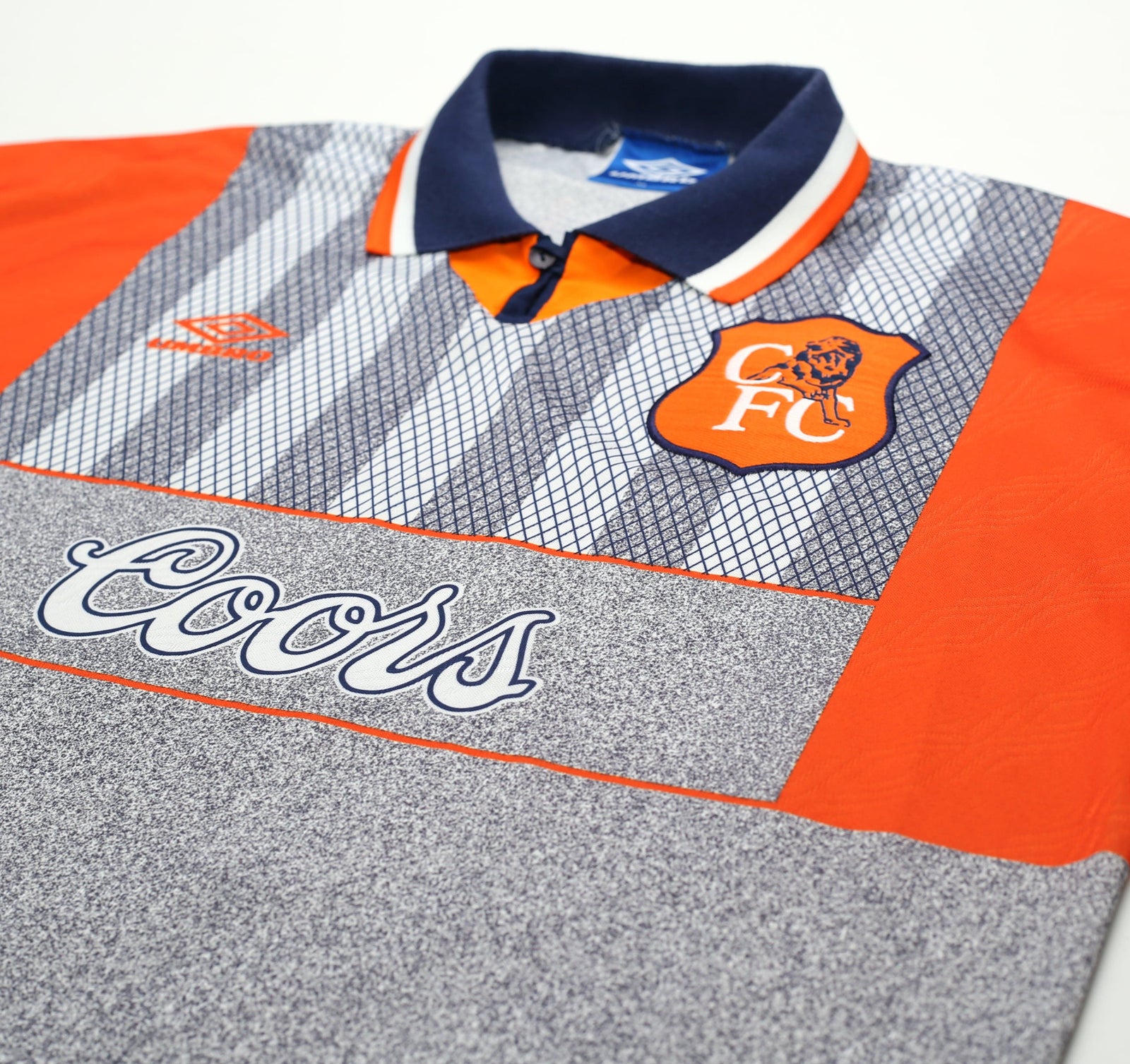 1994/96 GULLIT #4 Chelsea Vintage Umbro Away Football Shirt Jersey (XL)