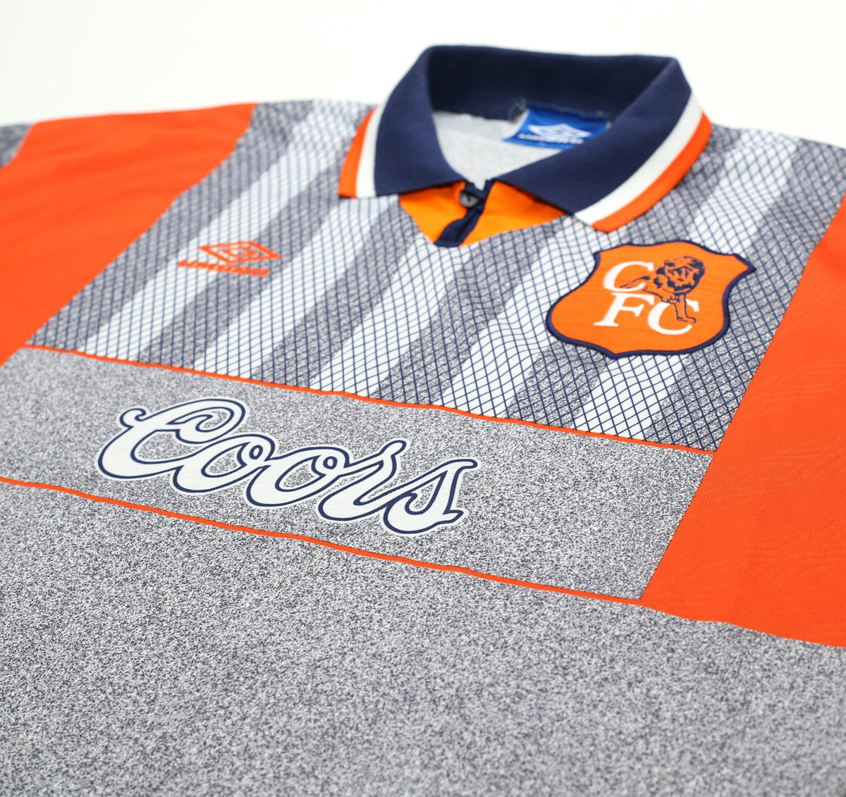 1994/96 GULLIT #4 Chelsea Vintage Umbro Away Football Shirt Jersey (XL)