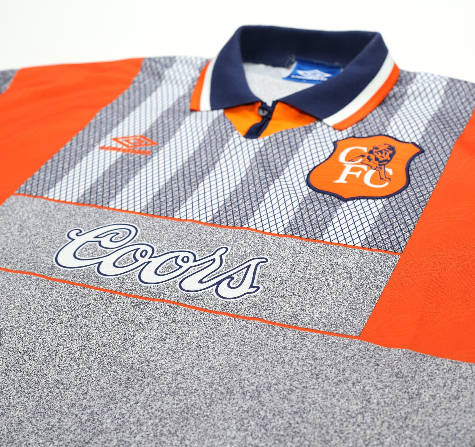 1994/96 GULLIT #4 Chelsea Vintage Umbro Away Football Shirt Jersey (XL)