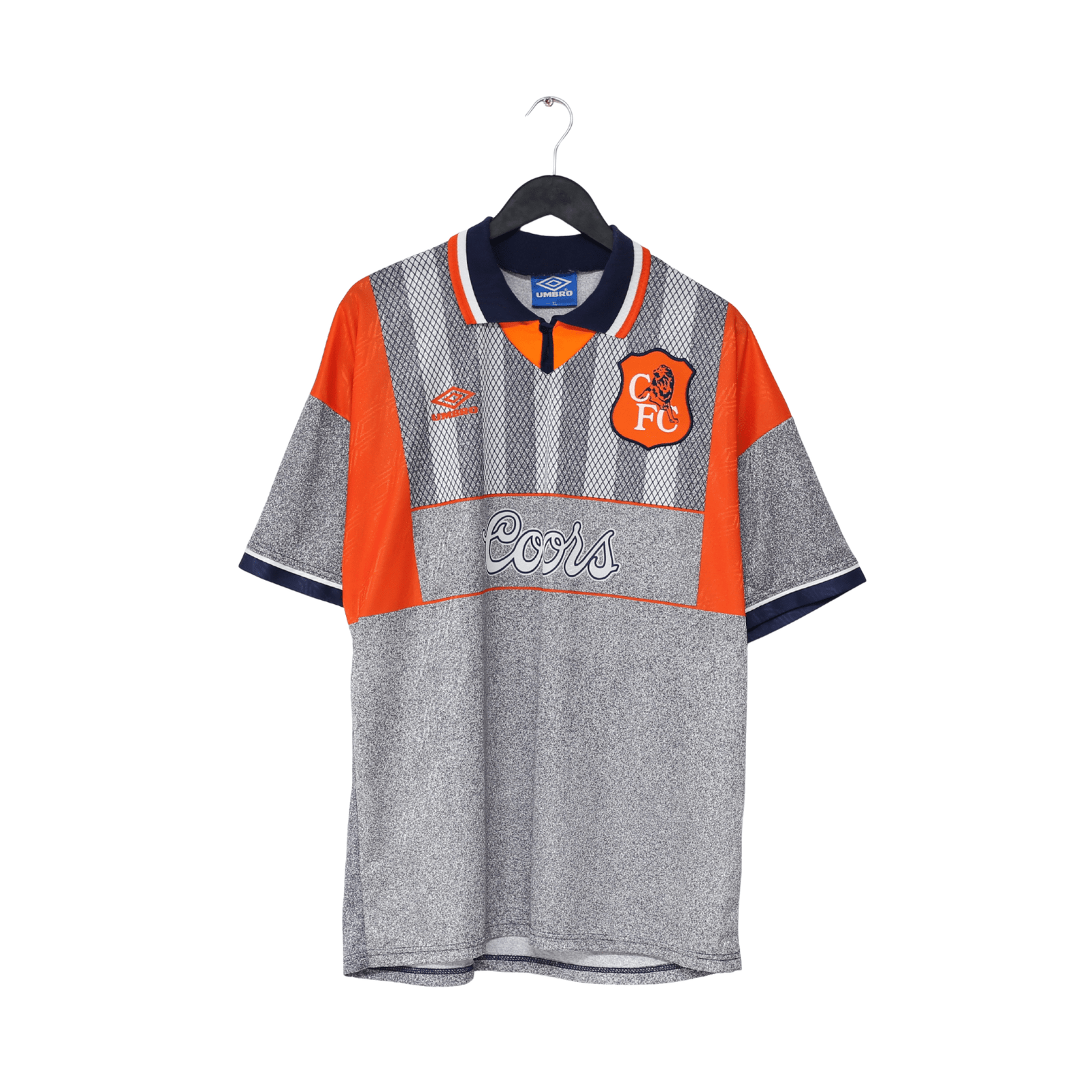 1994/96 GULLIT #4 Chelsea Vintage Umbro Away Football Shirt Jersey (XL)