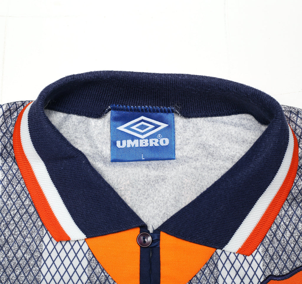 1994/96 GULLIT #4 Chelsea Vintage Umbro Away Football Shirt (L)