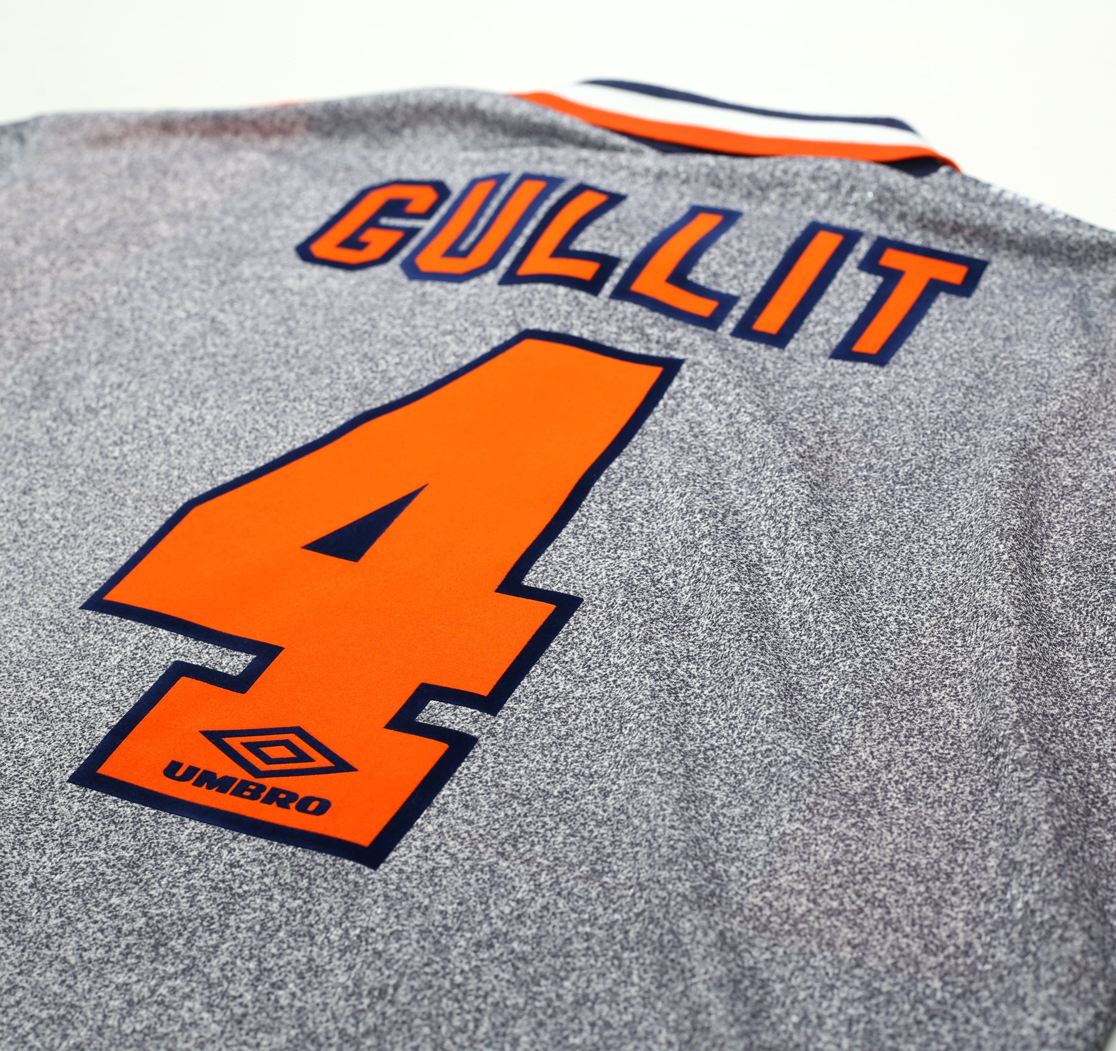 1994/96 GULLIT #4 Chelsea Vintage Umbro Away Football Shirt (L)