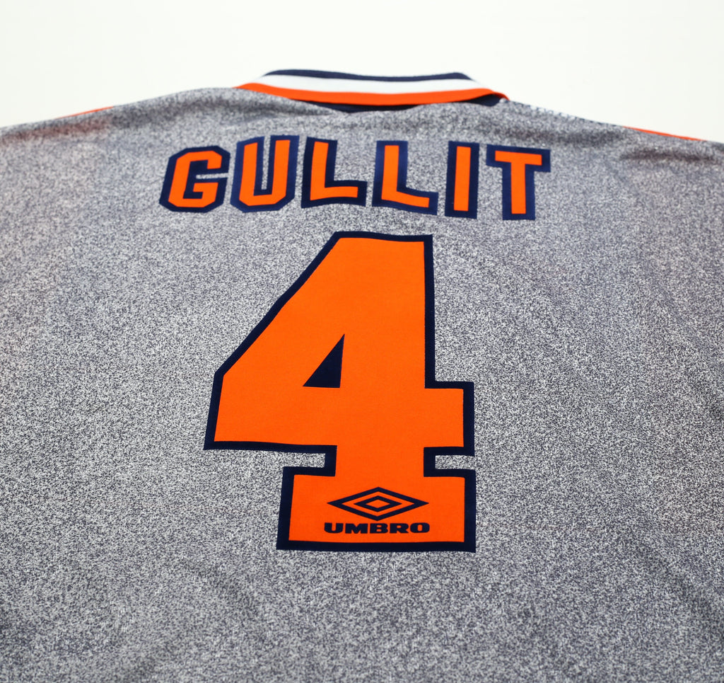1994/96 GULLIT #4 Chelsea Vintage Umbro Away Football Shirt (L)