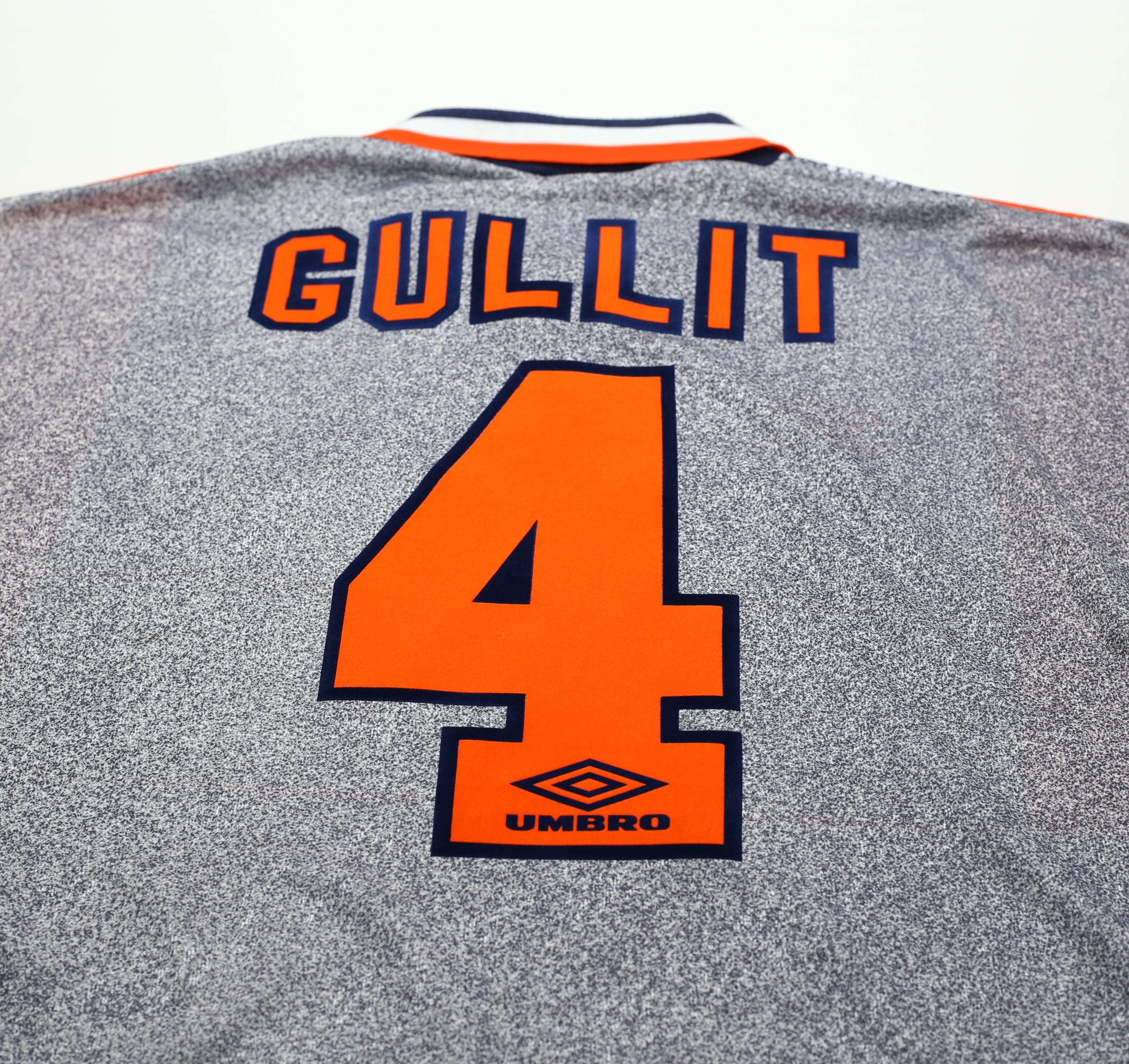 1994/96 GULLIT #4 Chelsea Vintage Umbro Away Football Shirt (L)