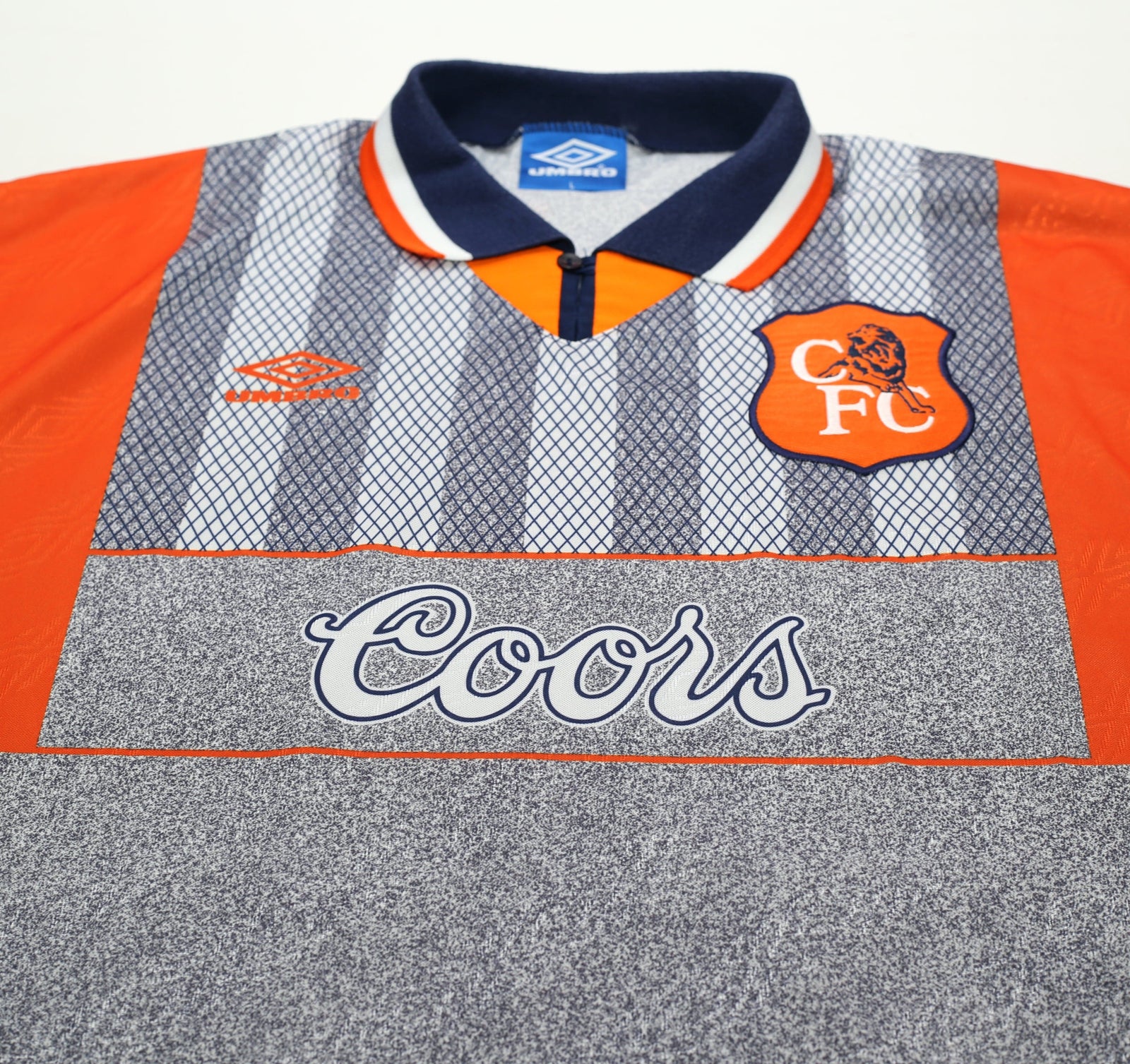 1994/96 GULLIT #4 Chelsea Vintage Umbro Away Football Shirt (L)