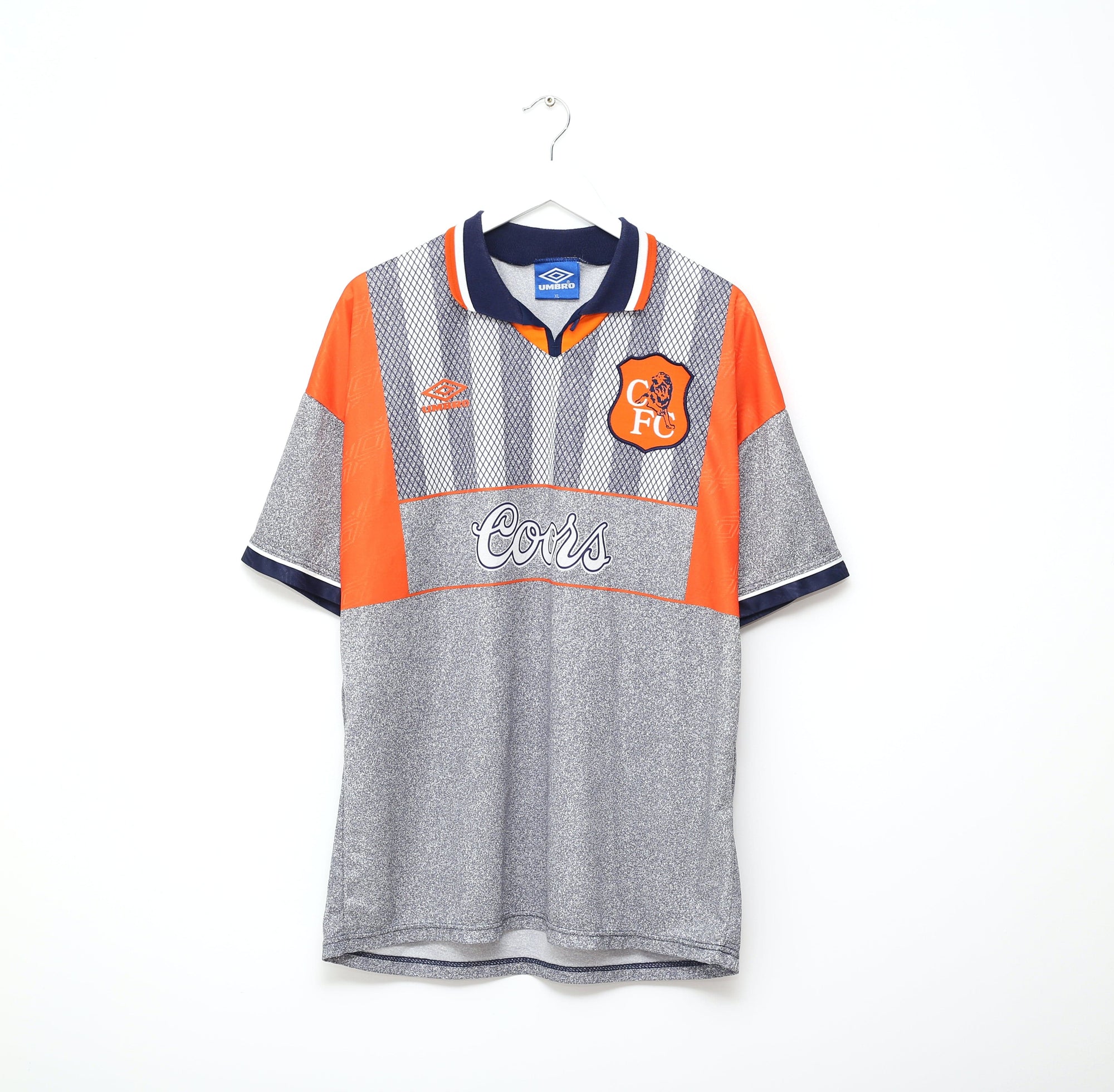 1994/96 GULLIT #4 Chelsea Vintage Umbro Away Football Shirt (XL)