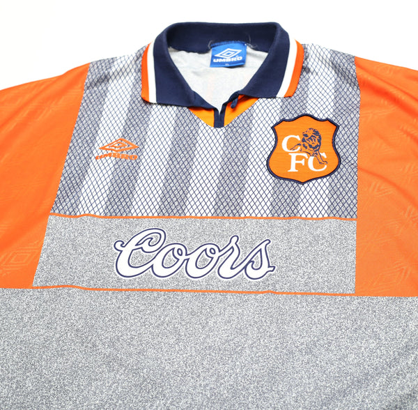 1994/96 GULLIT #4 Chelsea Vintage Umbro Away Football Shirt (XL) Football  Shirt Collective