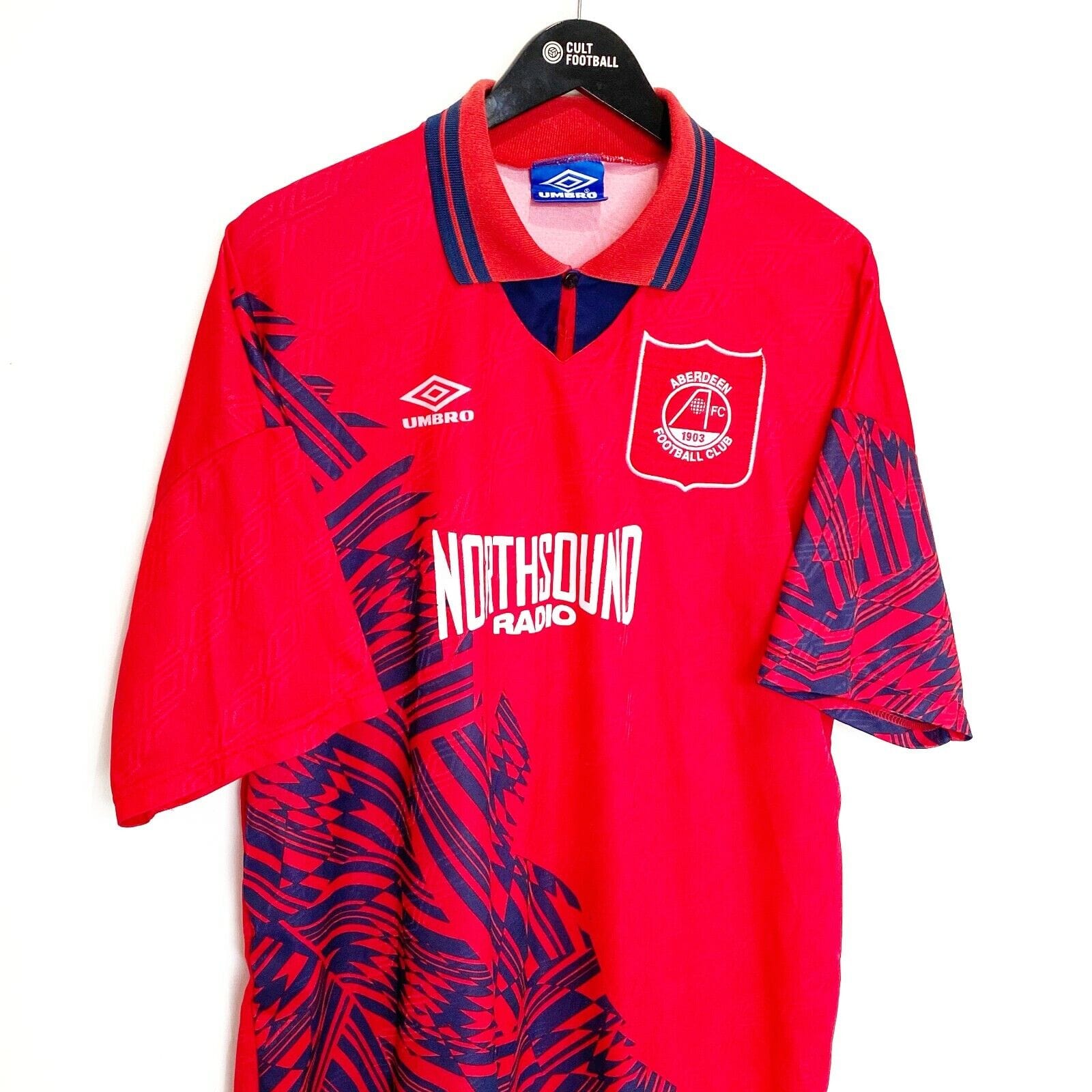 1994/96 JESS #11 Aberdeen Vintage Umbro Home Football Shirt Jersey (XXL)