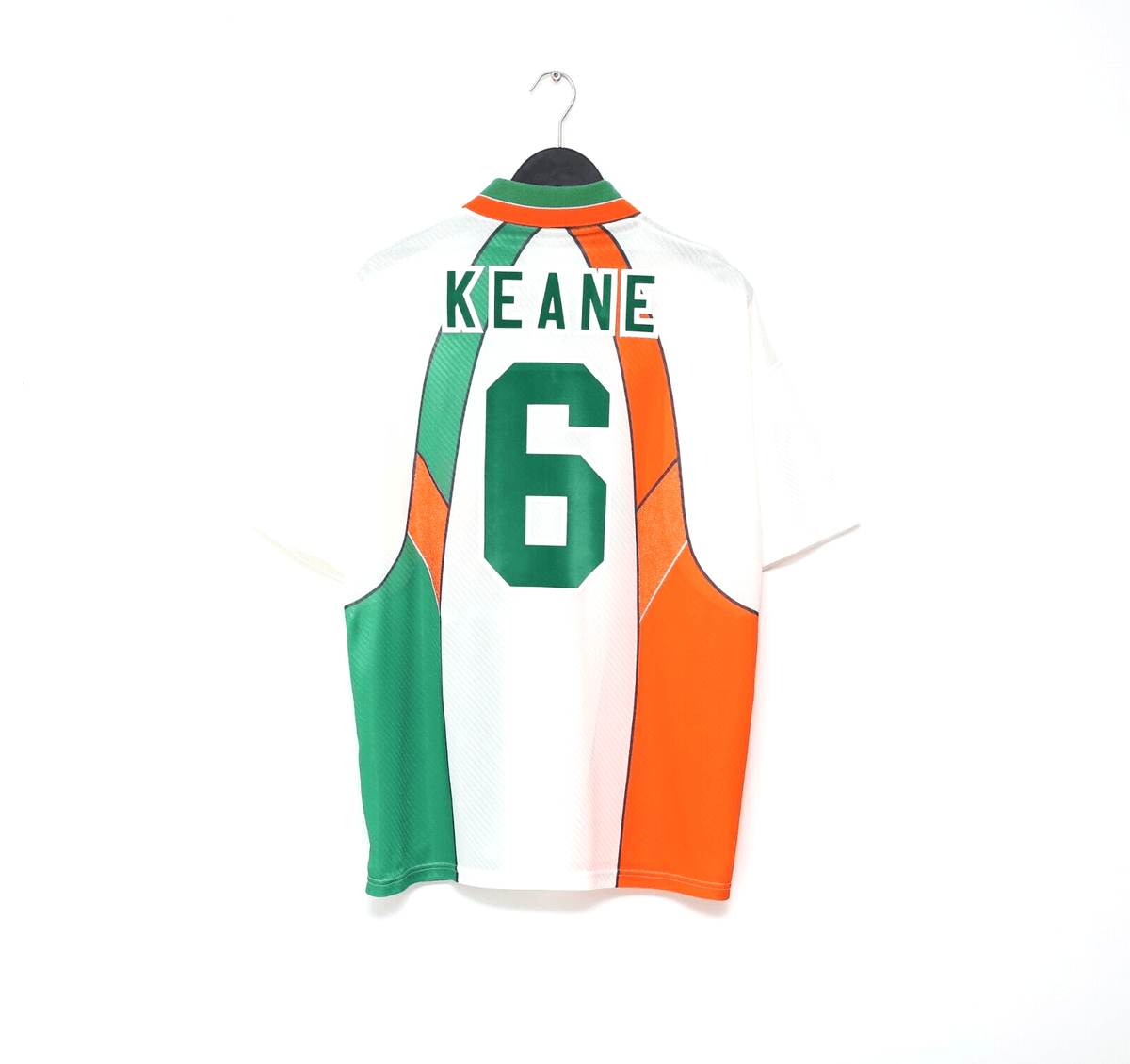 1994/96 KEANE #6 Ireland Vintage Umbro Away Football Shirt (L)