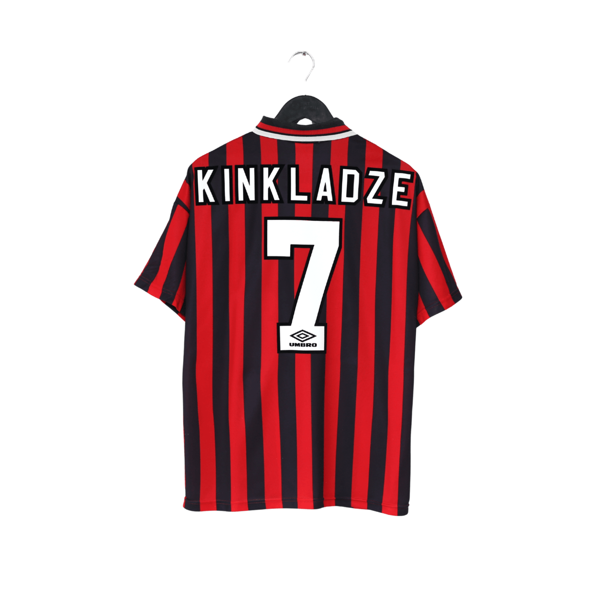 1994/96 KINKLADZE #7 Manchester City Vintage Umbro Away Football Shirt (M/L)
