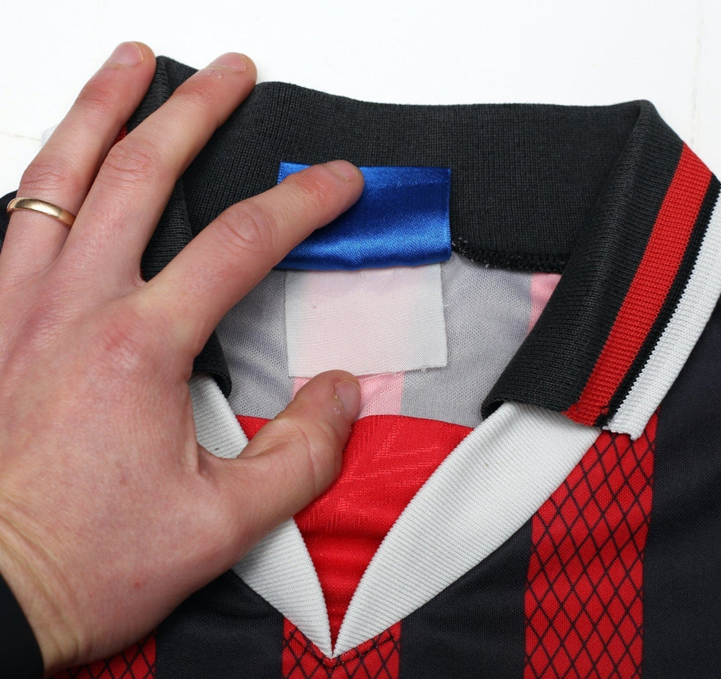 1994/96 KINKLADZE #7 Manchester City Vintage Umbro Away Football Shirt (M/L)