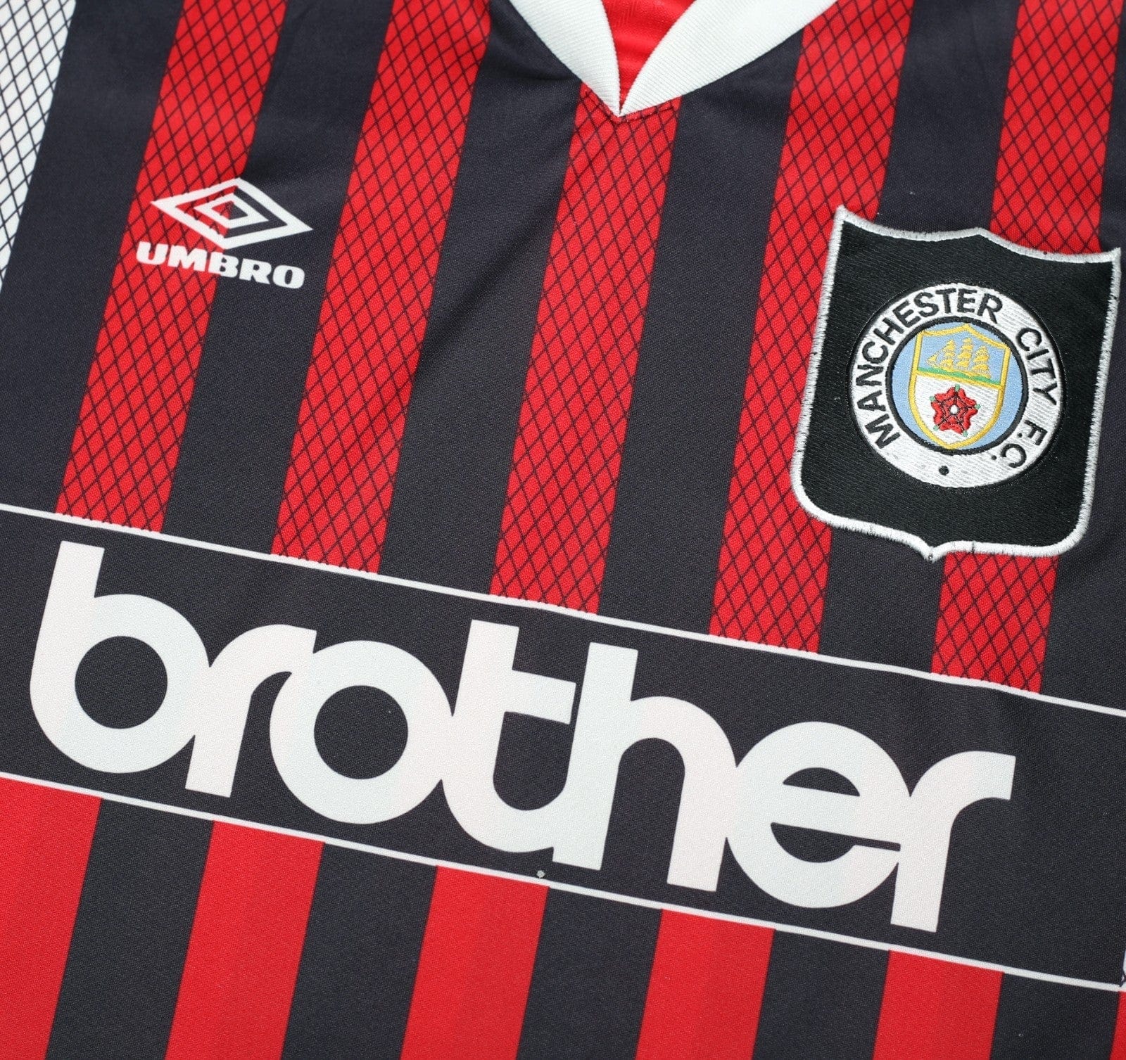 1994/96 KINKLADZE #7 Manchester City Vintage Umbro Away Football Shirt (M/L)