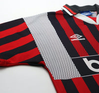 1994/96 KINKLADZE #7 Manchester City Vintage Umbro Away Football Shirt (M/L)