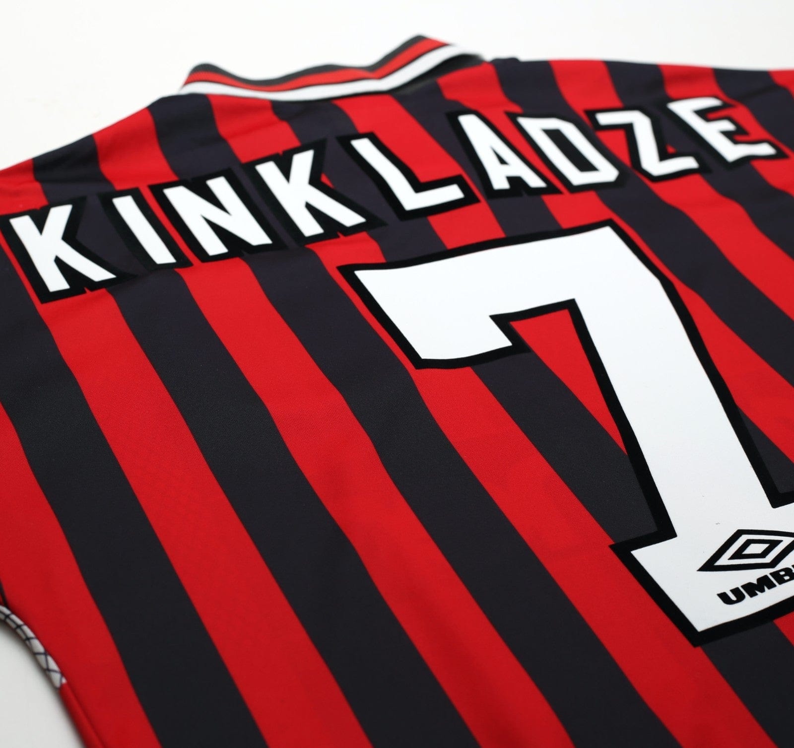 1994/96 KINKLADZE #7 Manchester City Vintage Umbro Away Football Shirt (M/L)