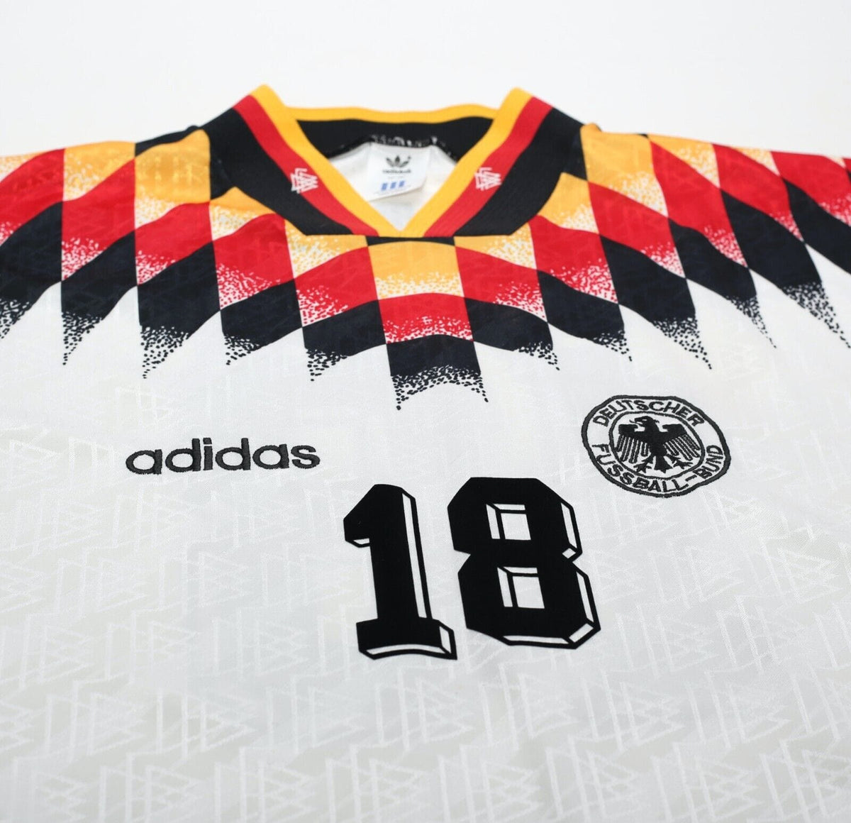 1994/96 KLINSMANN #18 Germany Vintage adidas Home Football Shirt (XL) USA 94