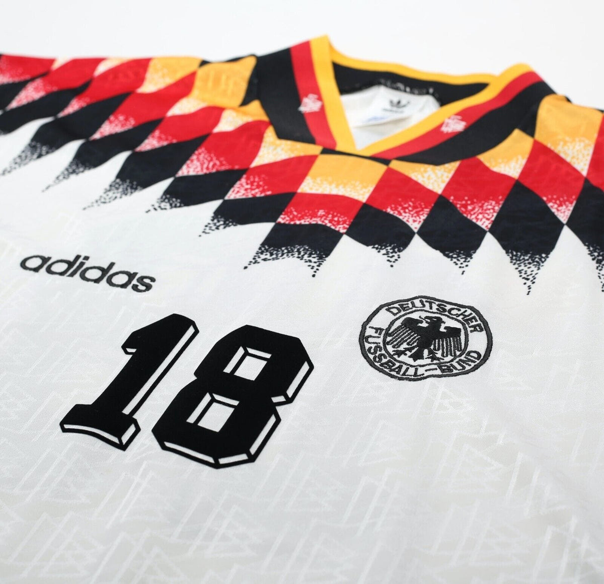 1994/96 KLINSMANN #18 Germany Vintage adidas Home Football Shirt (XL) USA 94