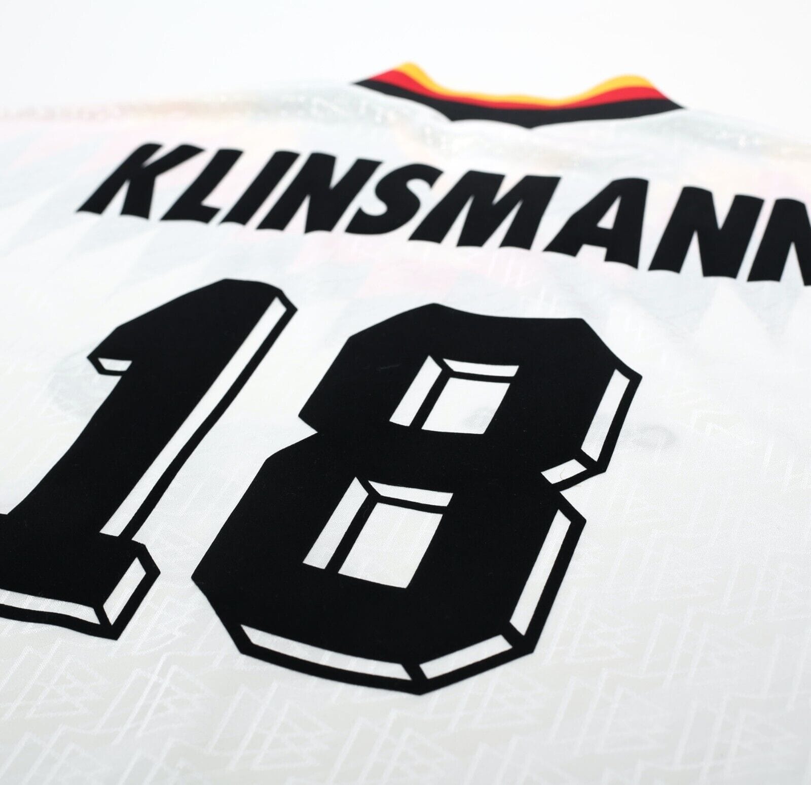 1994/96 KLINSMANN #18 Germany Vintage adidas Home Football Shirt (XL) USA 94