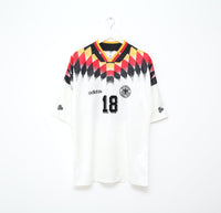 1994/96 KLINSMANN #18 Germany Vintage adidas Home Football Shirt (XL) USA 94