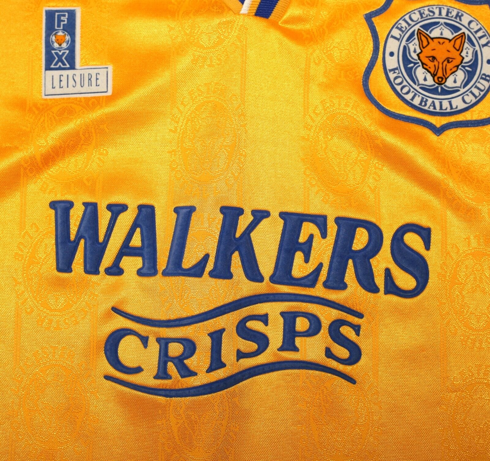 1994/96 LEICESTER CITY Vintage Fox Leisure Away Football Shirt (M)