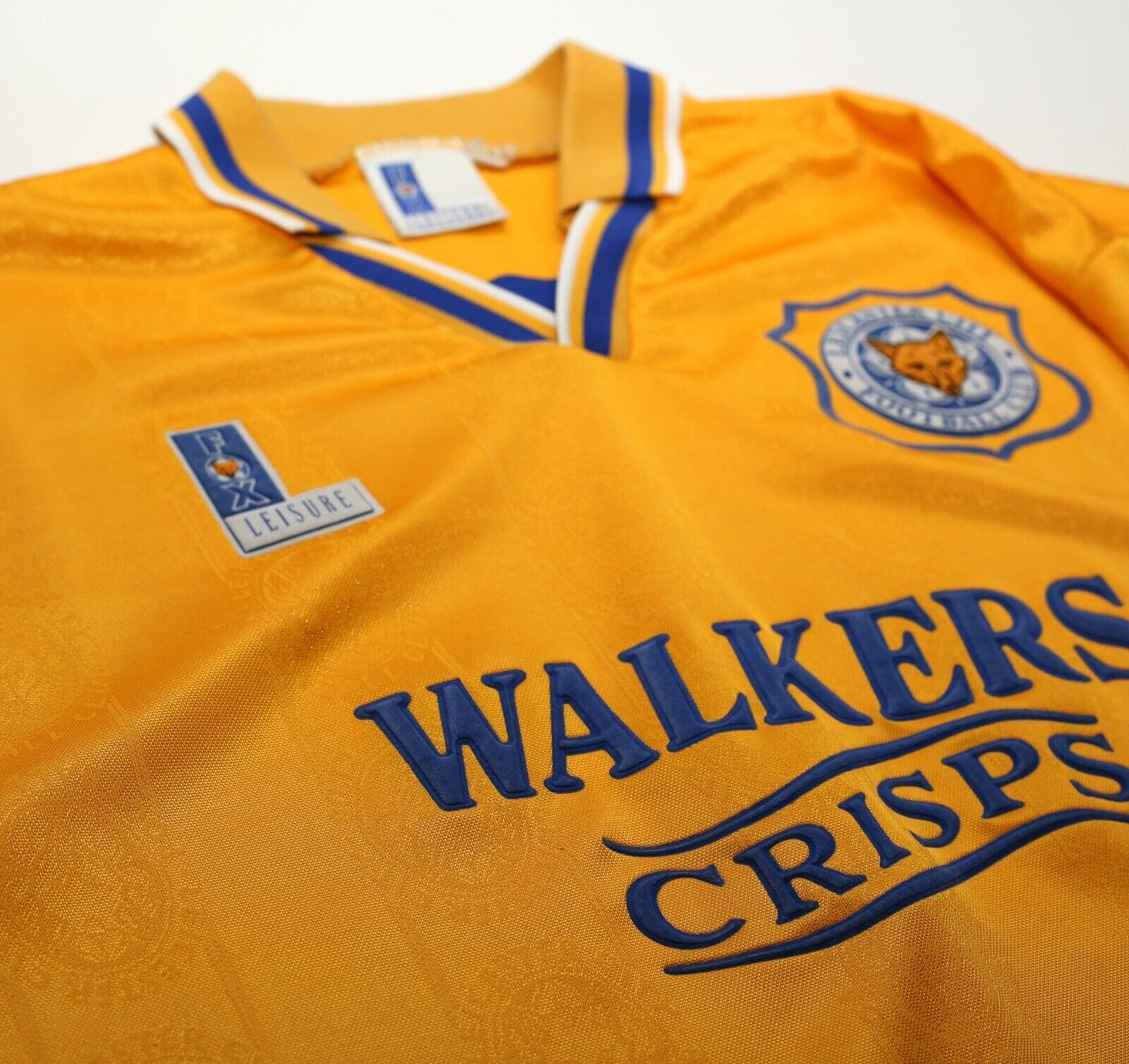 1994/96 LEICESTER CITY Vintage Fox Leisure Away Football Shirt (M)