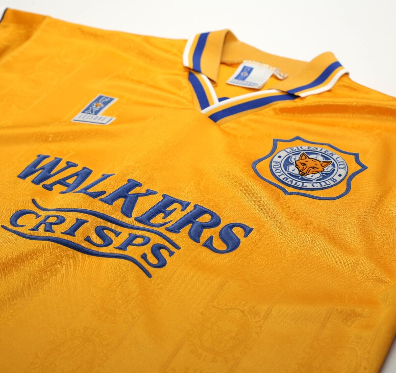 1994/96 LEICESTER CITY Vintage Fox Leisure Away Football Shirt (M)