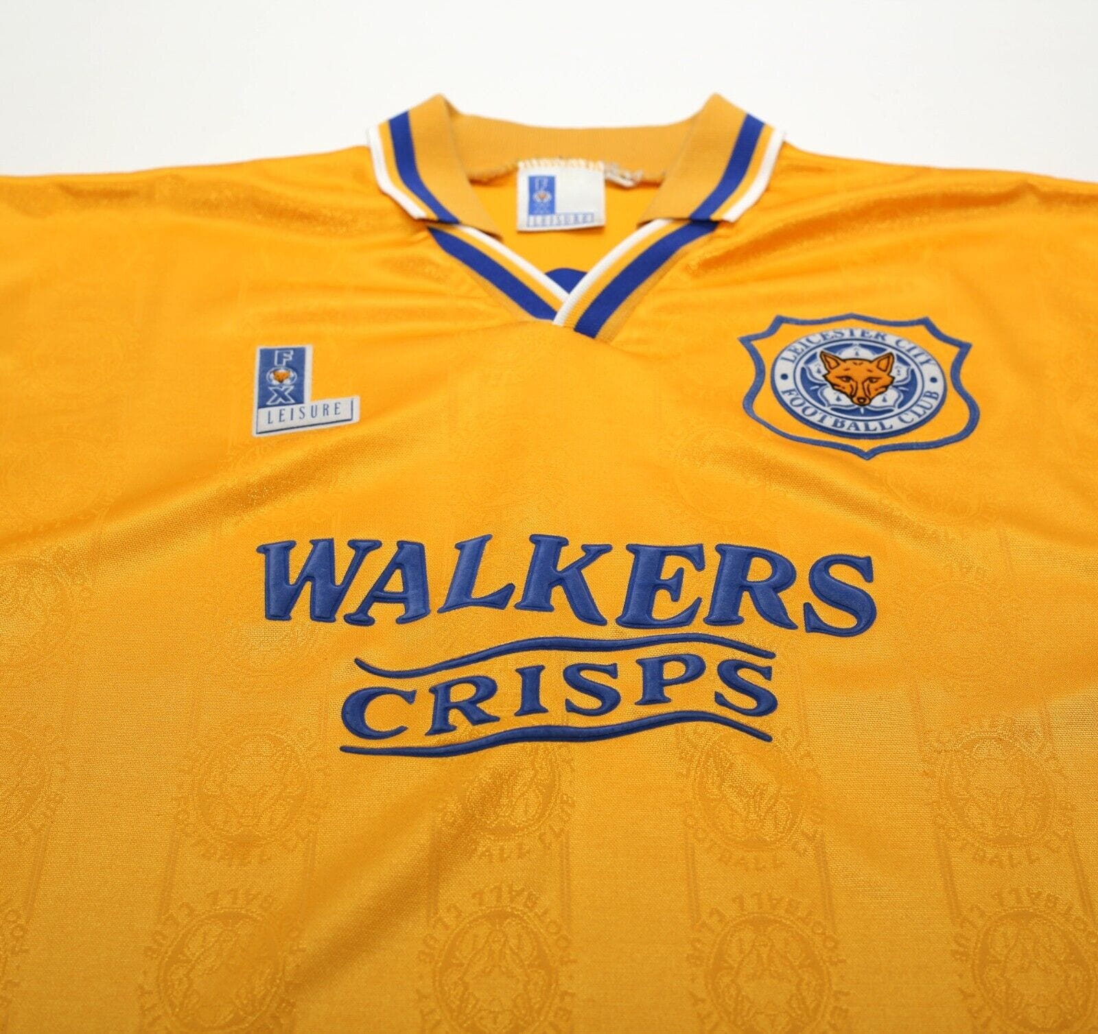 1994/96 LEICESTER CITY Vintage Fox Leisure Away Football Shirt (M)