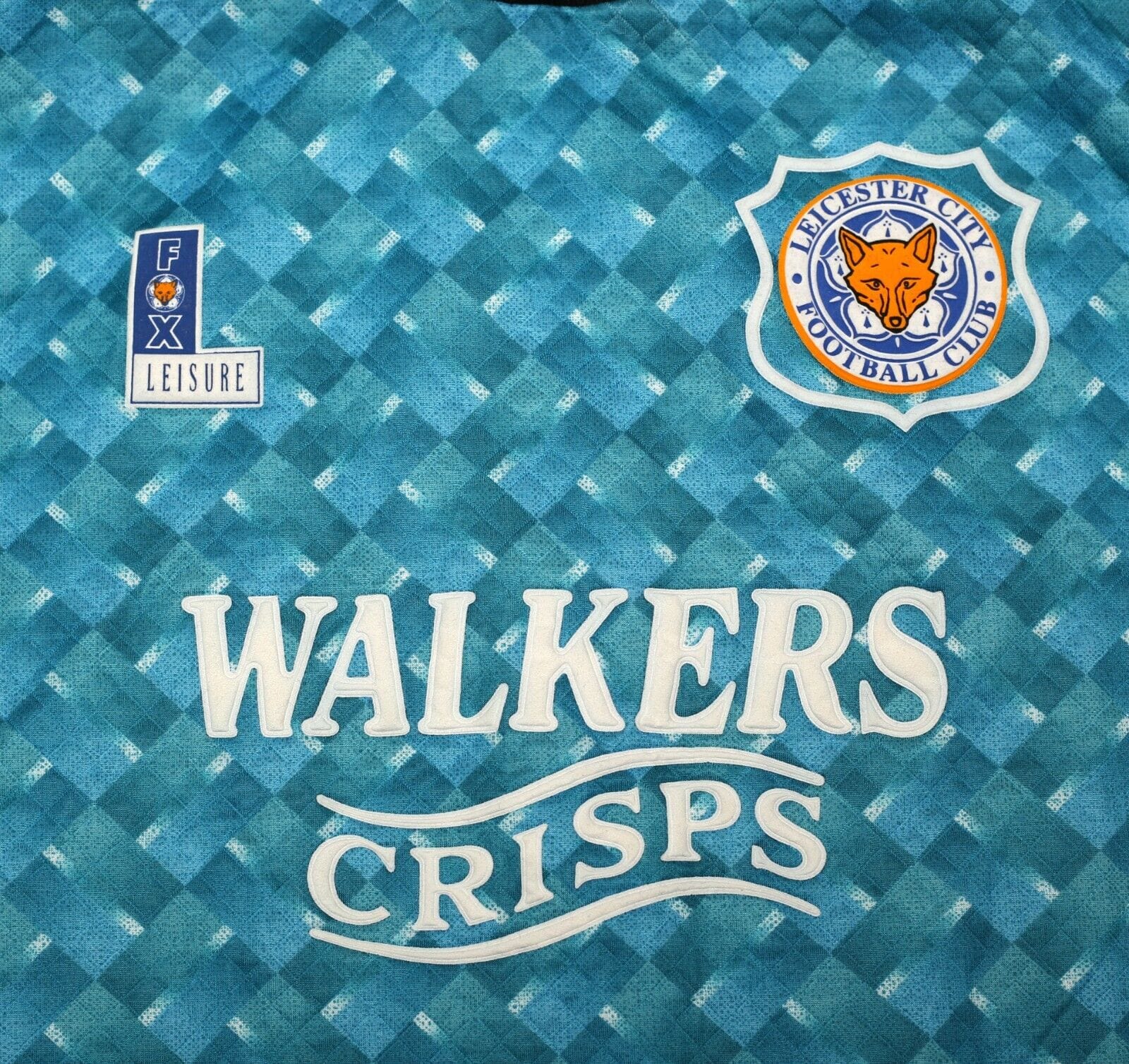 1994/96 LEICESTER CITY Vintage Fox Leisure GK Football Shirt (S) Goalkeeper