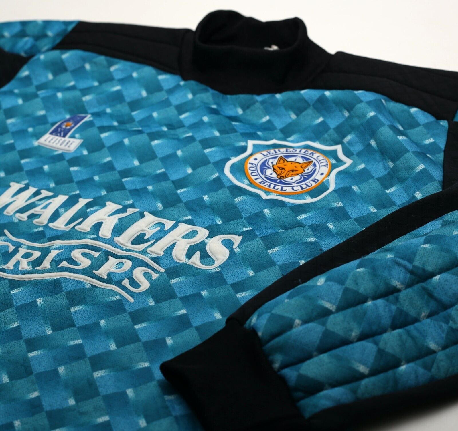 1994/96 LEICESTER CITY Vintage Fox Leisure GK Football Shirt (S) Goalkeeper