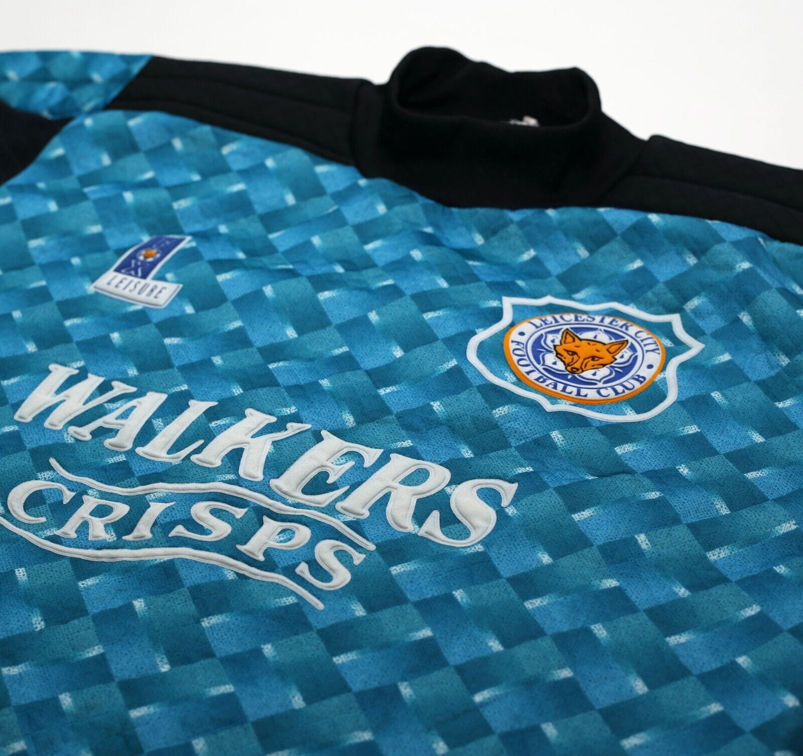 1994/96 LEICESTER CITY Vintage Fox Leisure GK Football Shirt (S) Goalkeeper