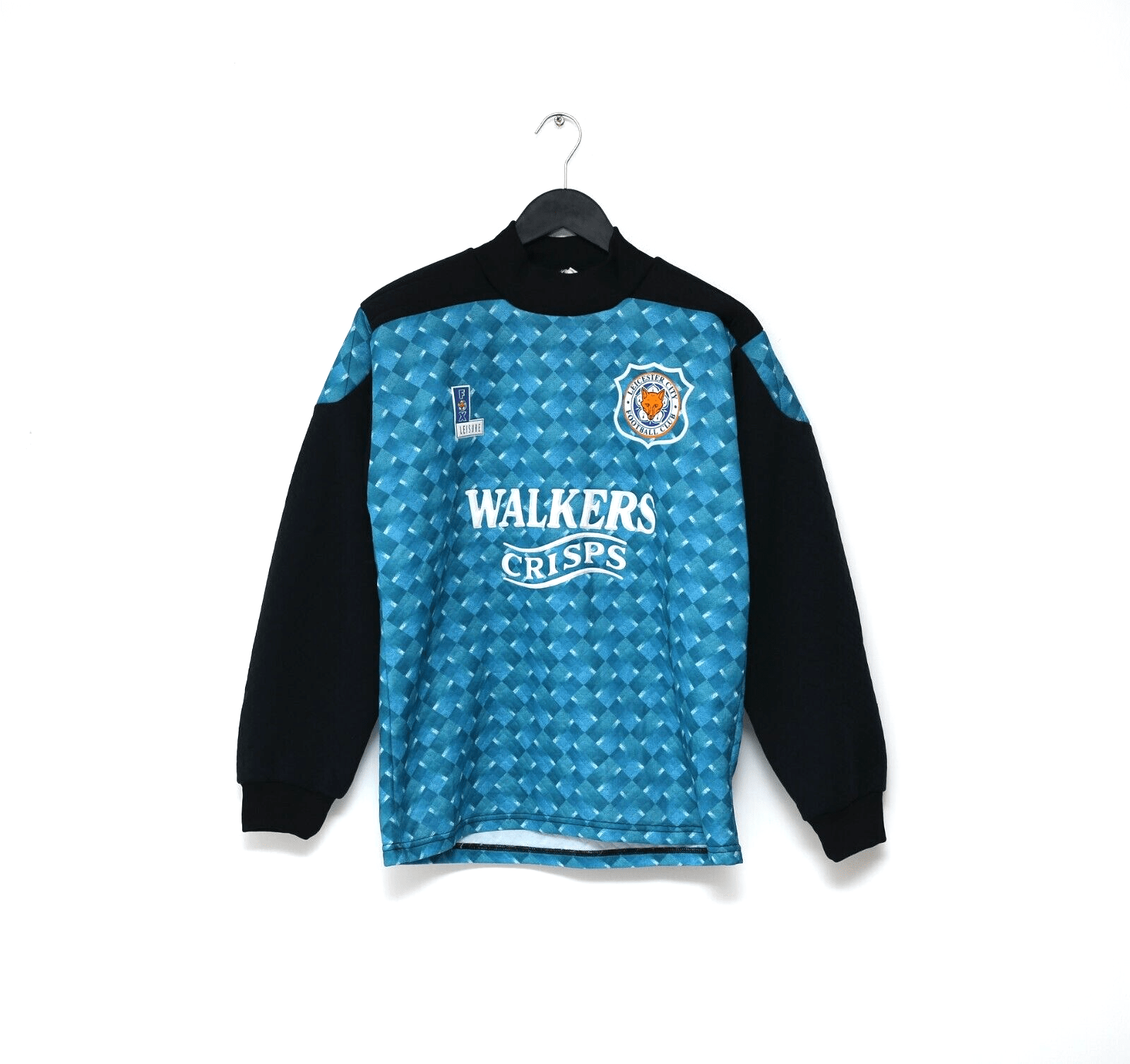 1994/96 LEICESTER CITY Vintage Fox Leisure GK Football Shirt (S) Goalkeeper