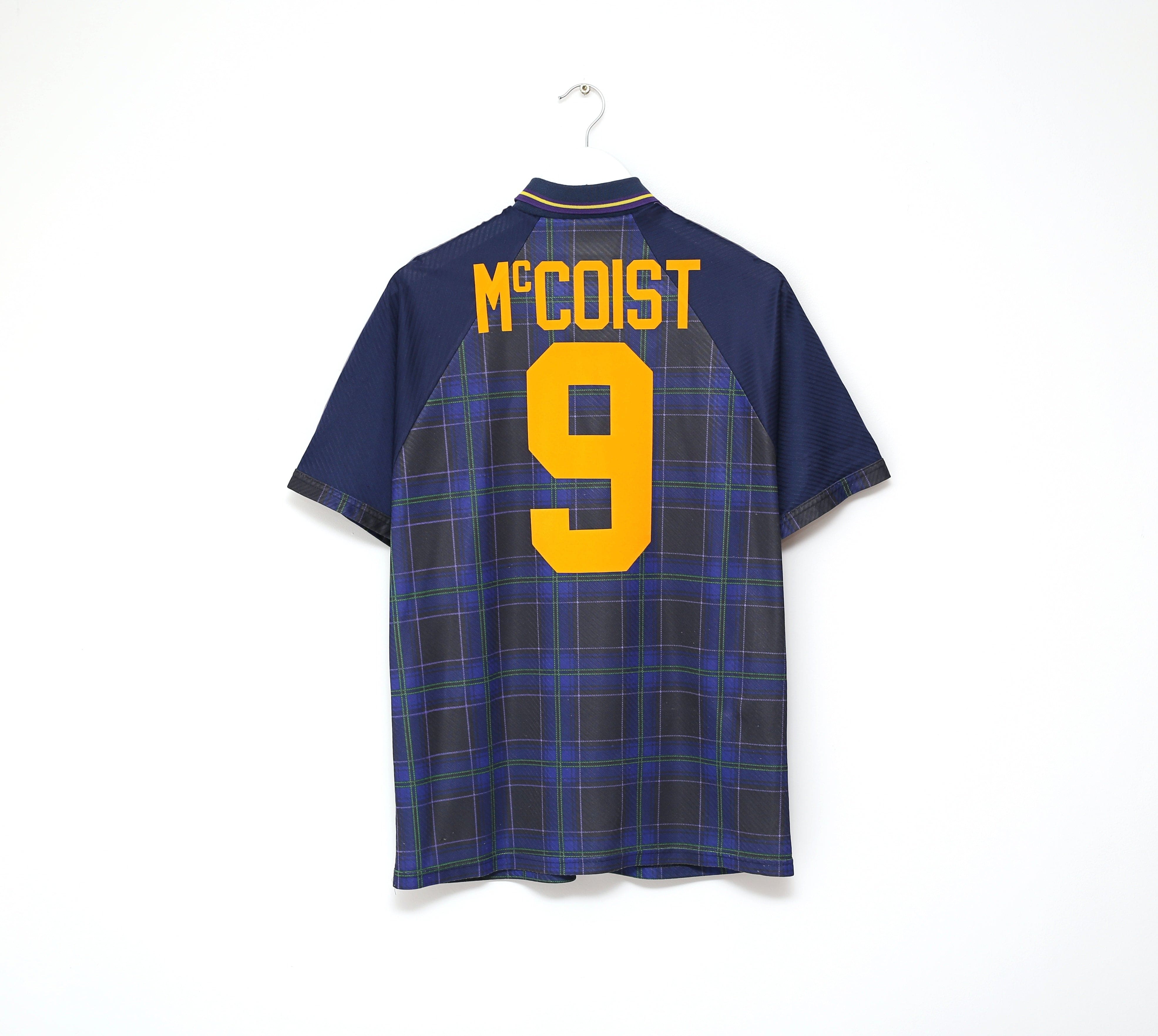 1994/96 McCOIST #9 Scotland Vintage Umbro Home Football Shirt (L) Euro