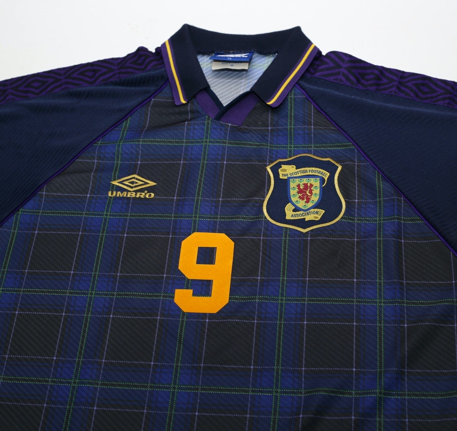 1994/96 McCOIST #9 Scotland Vintage Umbro Home Football Shirt (l/xl) E