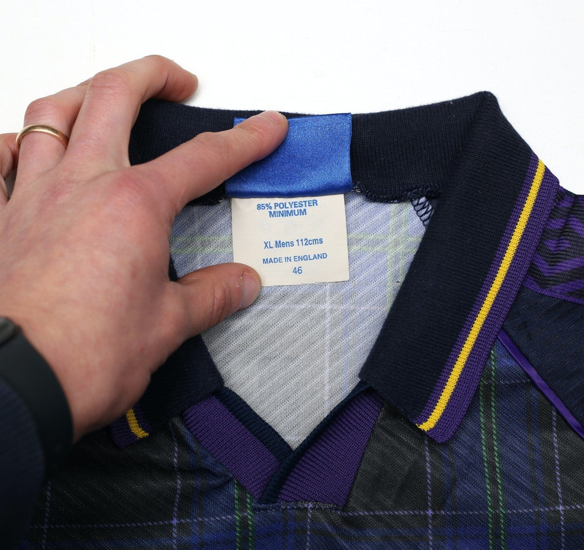 1994/96 McCOIST #9 Scotland Vintage Umbro Home Football Shirt (L/XL) Euro 96