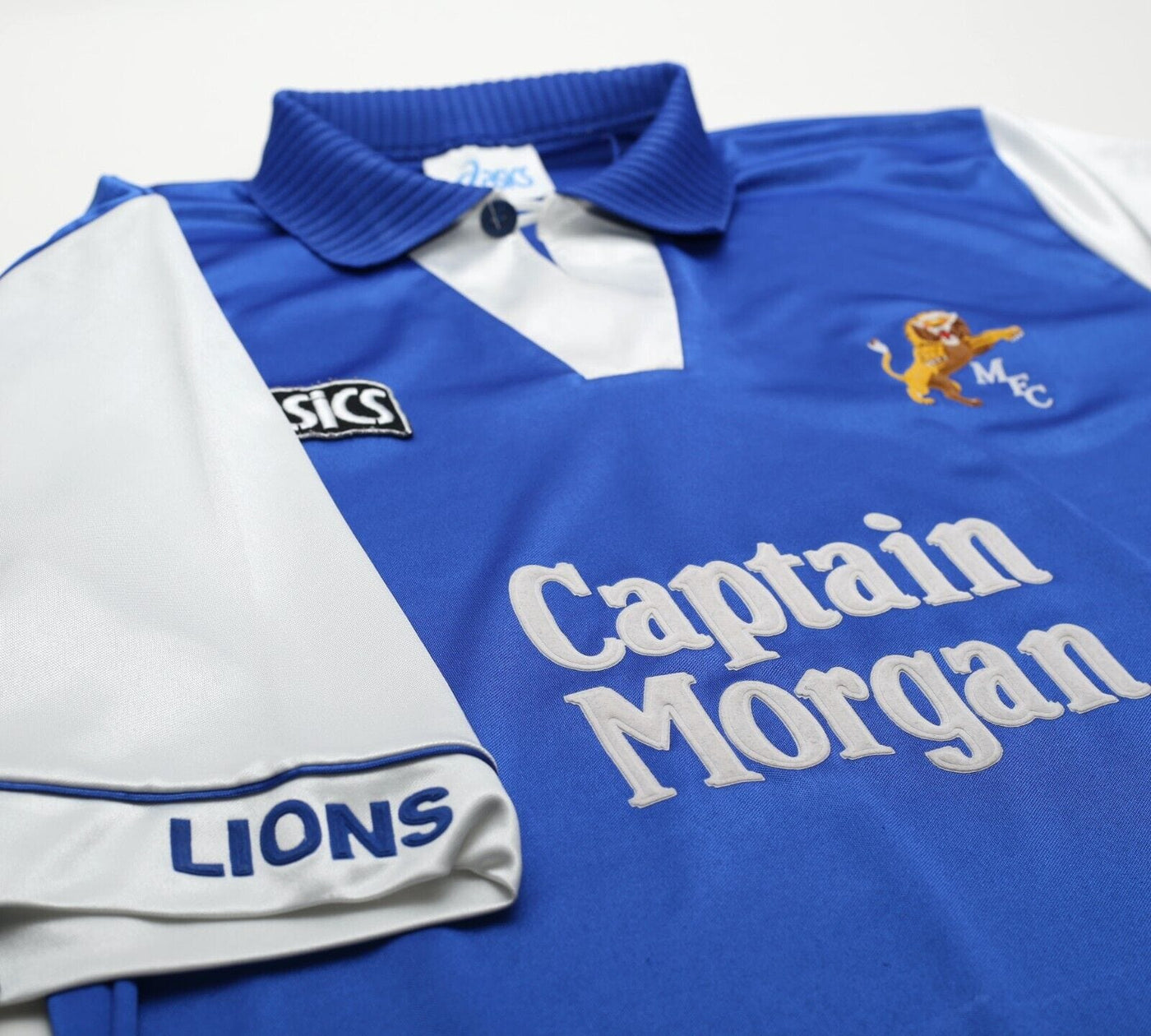 1994/96 MILLWALL Vintage Asics Home Football Shirt (L) Captain Morgan ...