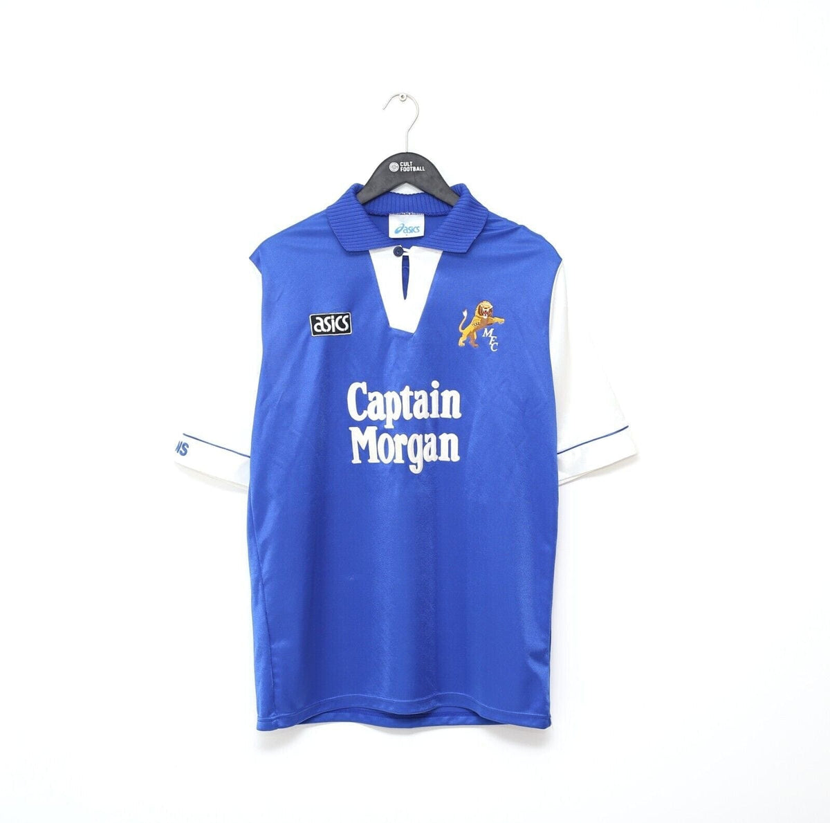 1994/96 MILLWALL Vintage Asics Home Football Shirt (M) Captain Morgan