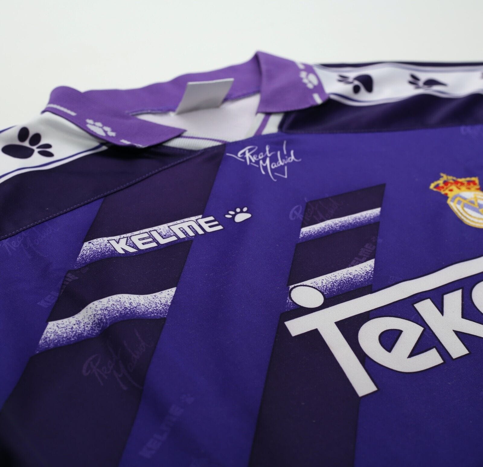 ウェア 1994 1996 kelme real madrid away shirt Real Madrid 94/96 • Away Shirt • S (M) – Real Vintage Football