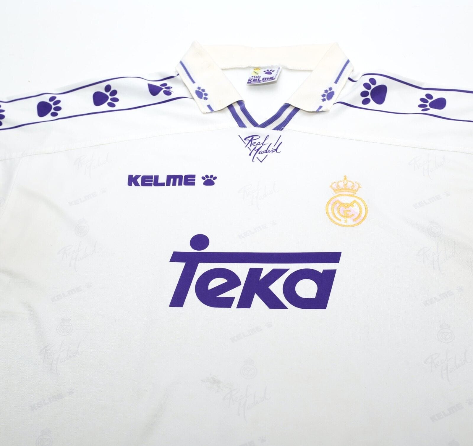 1994/96 REAL MADRID Vintage Kelme Home Football Shirt (XL)